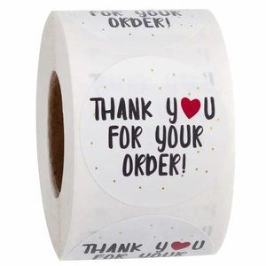 500 pcs Thank you for your order stickers